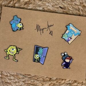 Monsters Inc. Themed Brooch Set